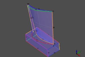 Aube solids and edges from STEP