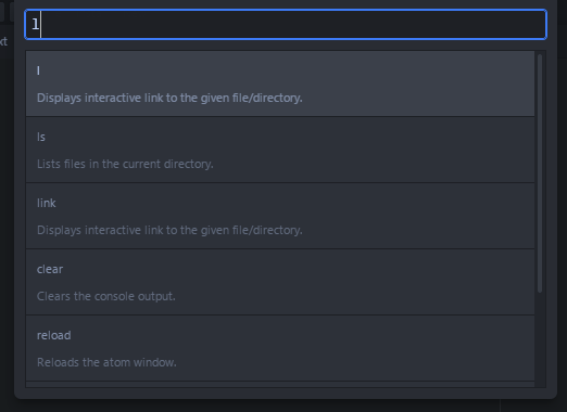 A screenshot of atom-terminal-panel package