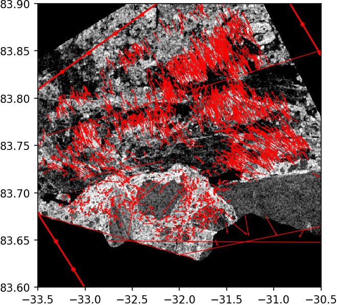 Feature Tracking and the first SAR image