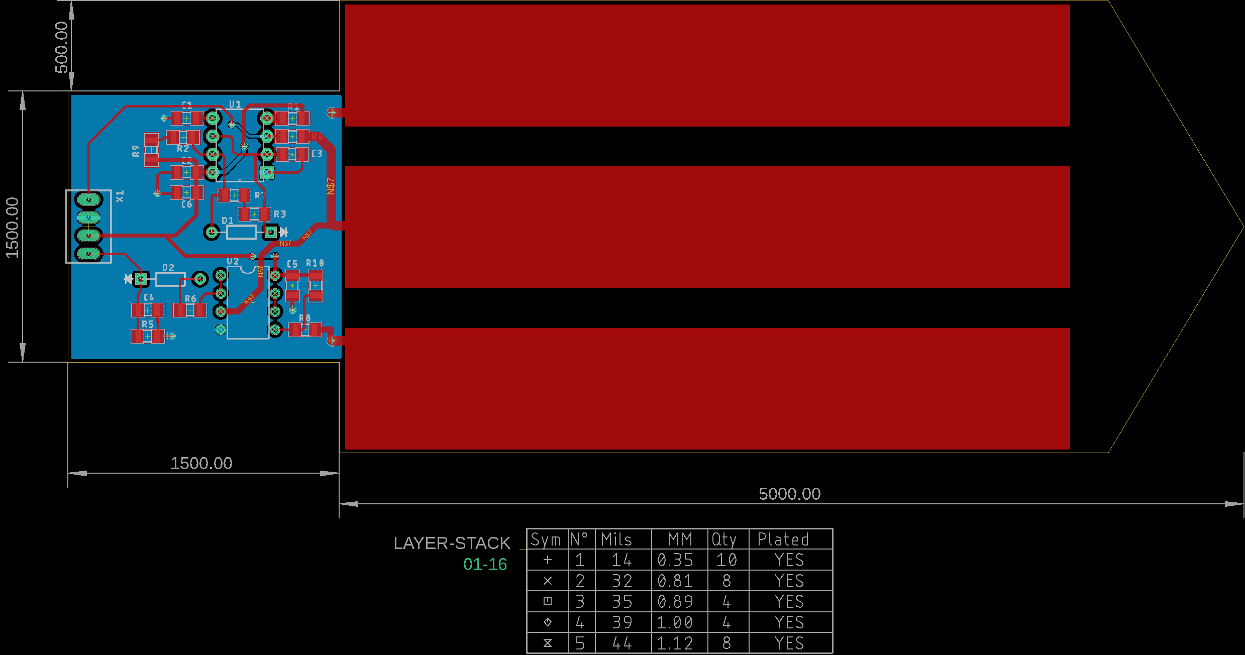 Soil Moisture Sensor PCB Layout