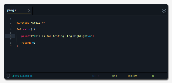 Image of Log Highlight