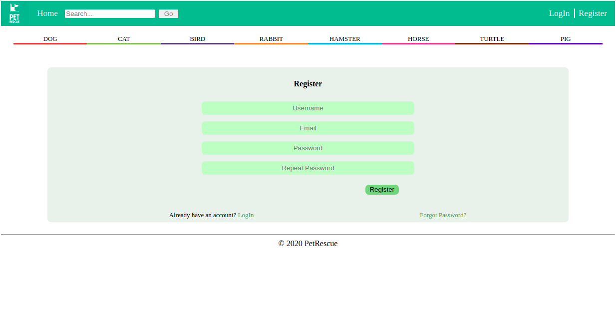 Register Page