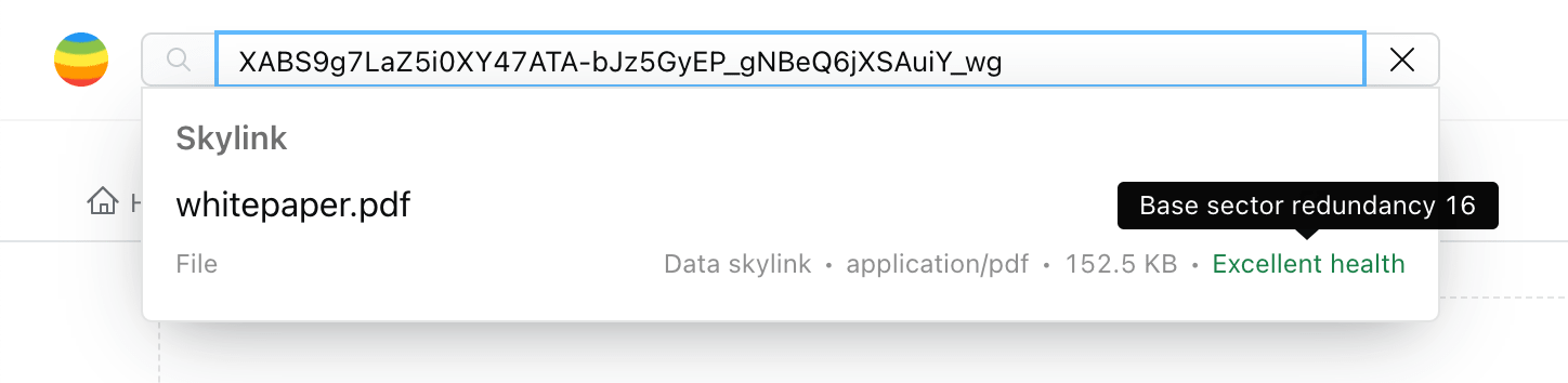 Skylink lookup