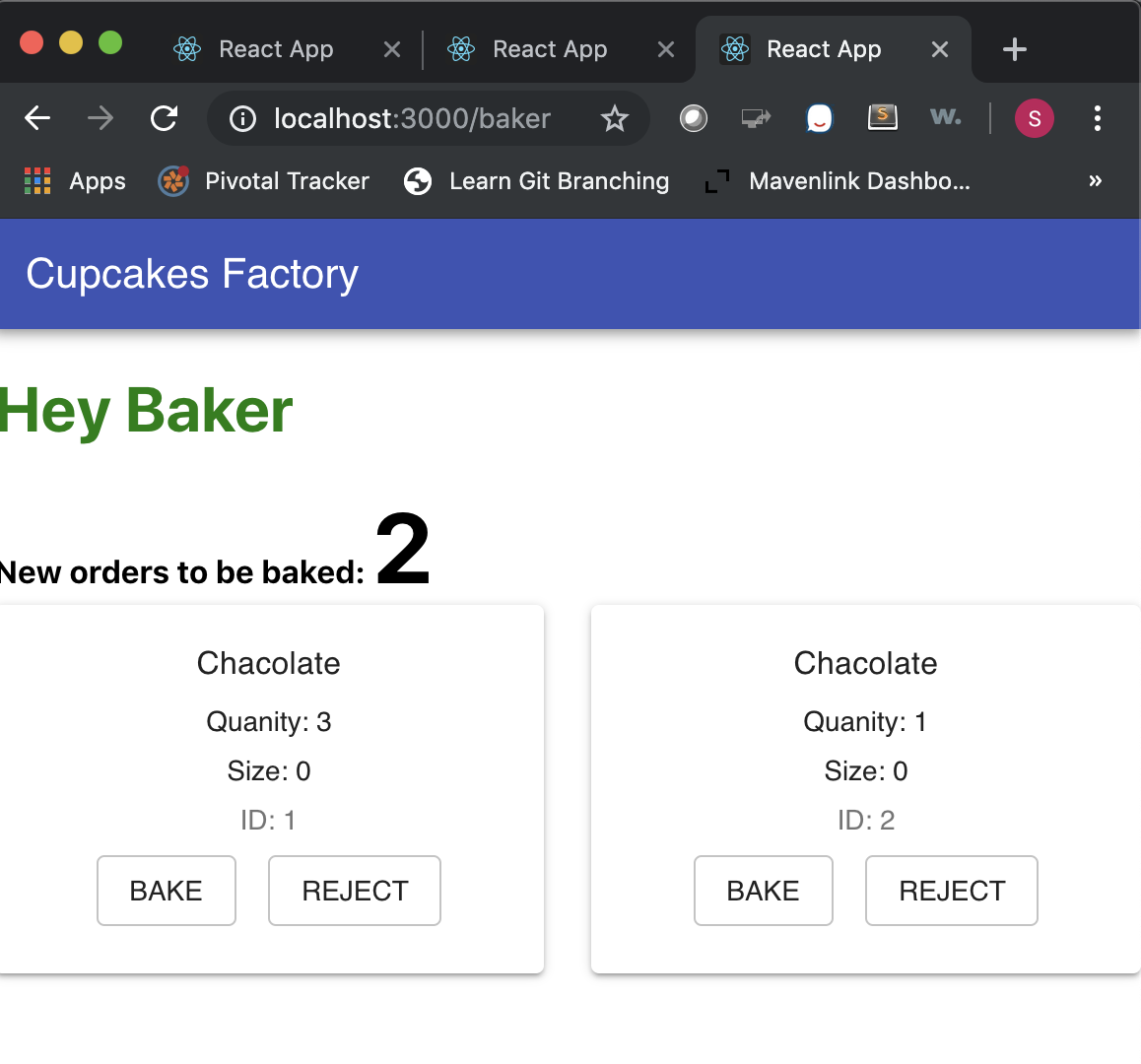 Baker UI