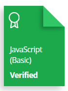 JavaScript Basic Badge