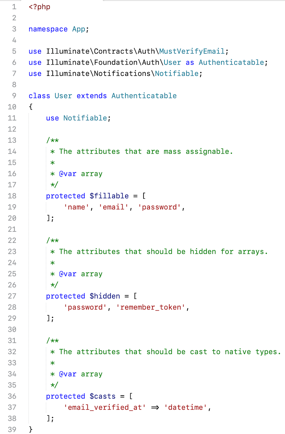 PHP syntax highlighting