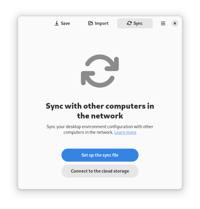 Sync page