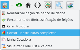 acessando a ferramenta de manipulação de feições complexas.