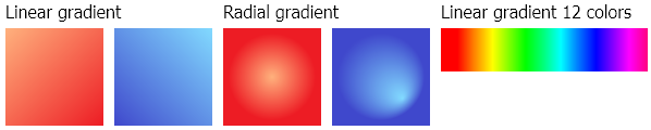 Gradients and gradient brushes