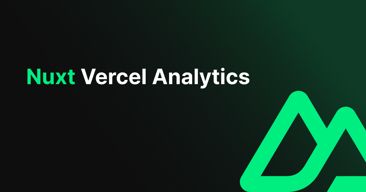 Nuxt Vercel Analytics